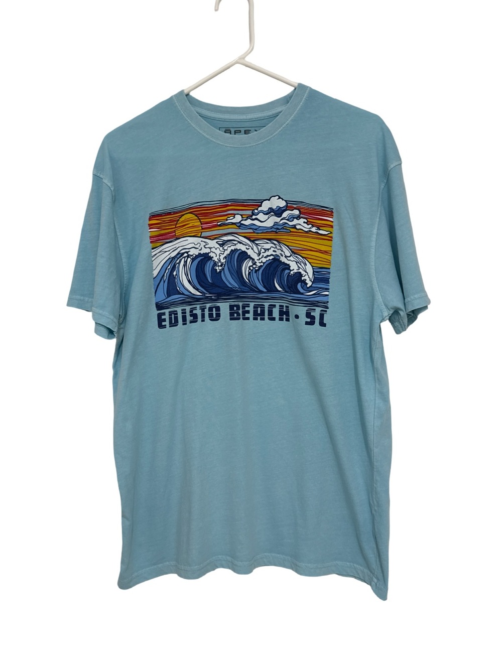 APEX EMI Edisto Beach South Carolina Wave Sunset Graphic T-Shirt Men’s M